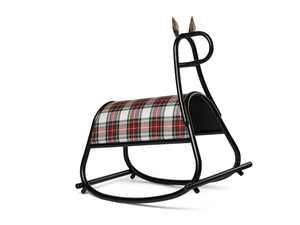 FURIA - WINTER EDITION - Beech and fabric rocking horse _ Wiener GTV Design